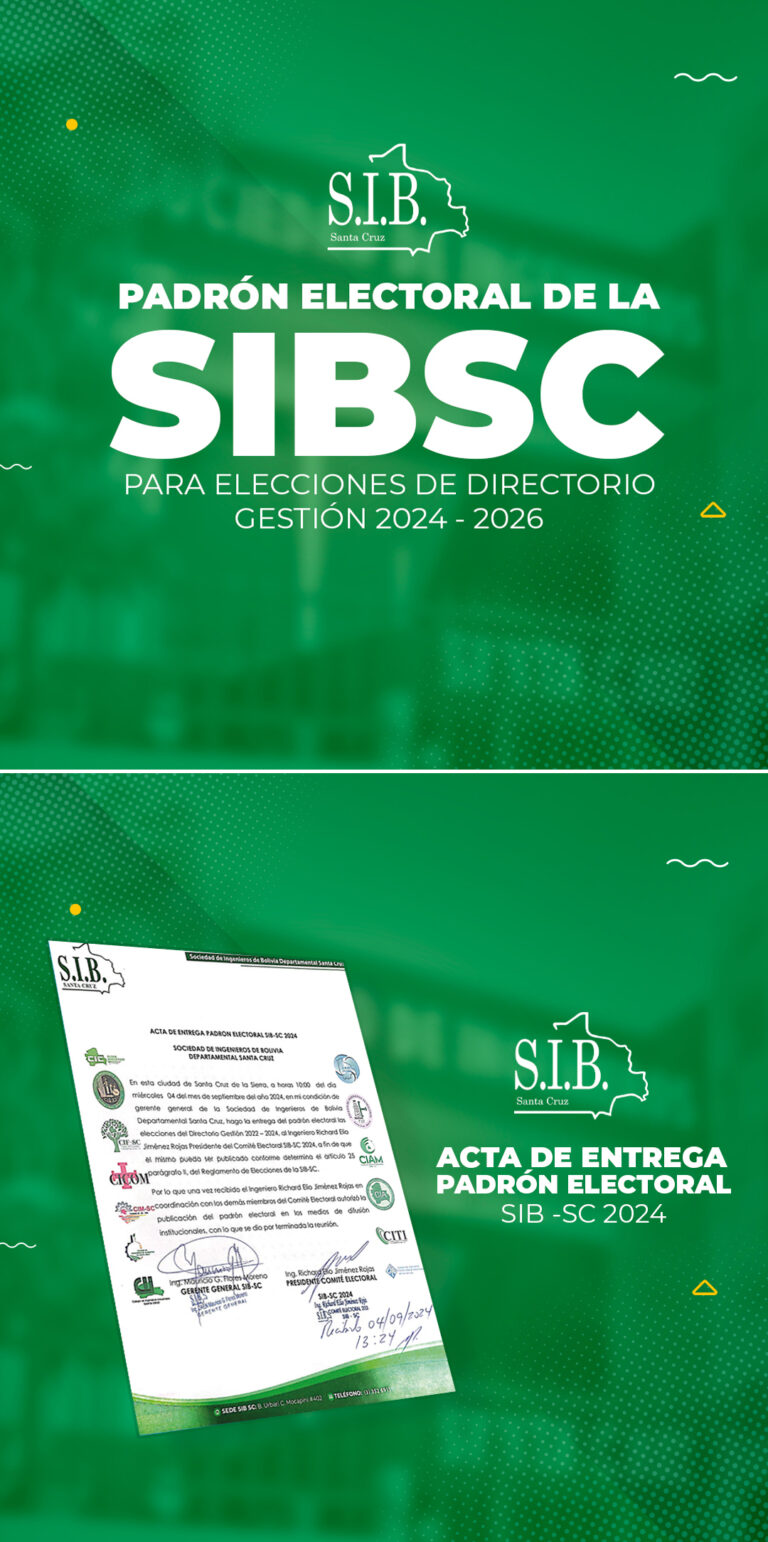 PADRÓN ELECTORAL SIBSC 2024 -2026